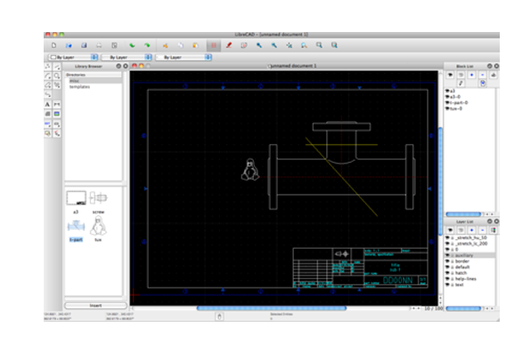 image from Greek characters in librecad design program